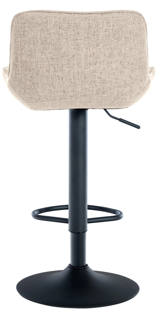 Set di 2 Sgabello da bar Minosa Tortora,Tessuto