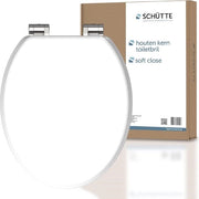 Braccio di toilette in legno con Softclose - Toiletto in legno - Bianco - MDF e legno