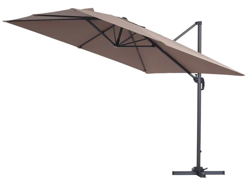 Ombrellone da giardino a sospensione "Sun 3 " - Quadrato - 3 x 3 - Talpa - Base inclusa