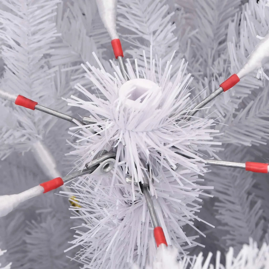Albero di Natale artificiale Bianco 210 cm PVC e Metallo