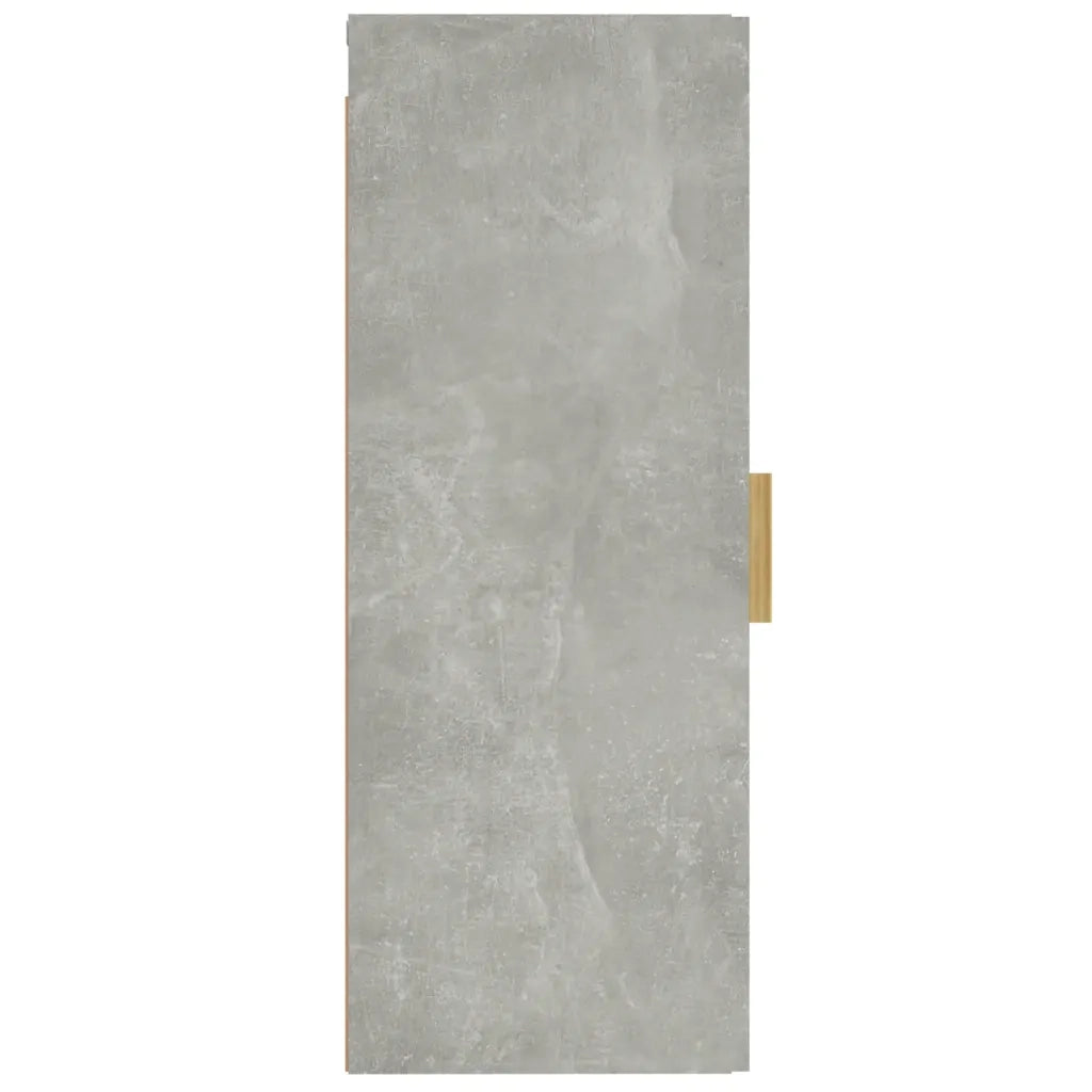 Armadietto a Muro Grigio Cemento 34,5x34x90cm Legno Multistrato cod mxl 32968