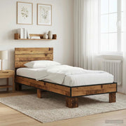 Struttura letto con testata Legno antico 80 x 200 cm 8009091