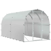 Pollaio Argento 400 x 200 x 200 cm Acciaio zincato 3434686