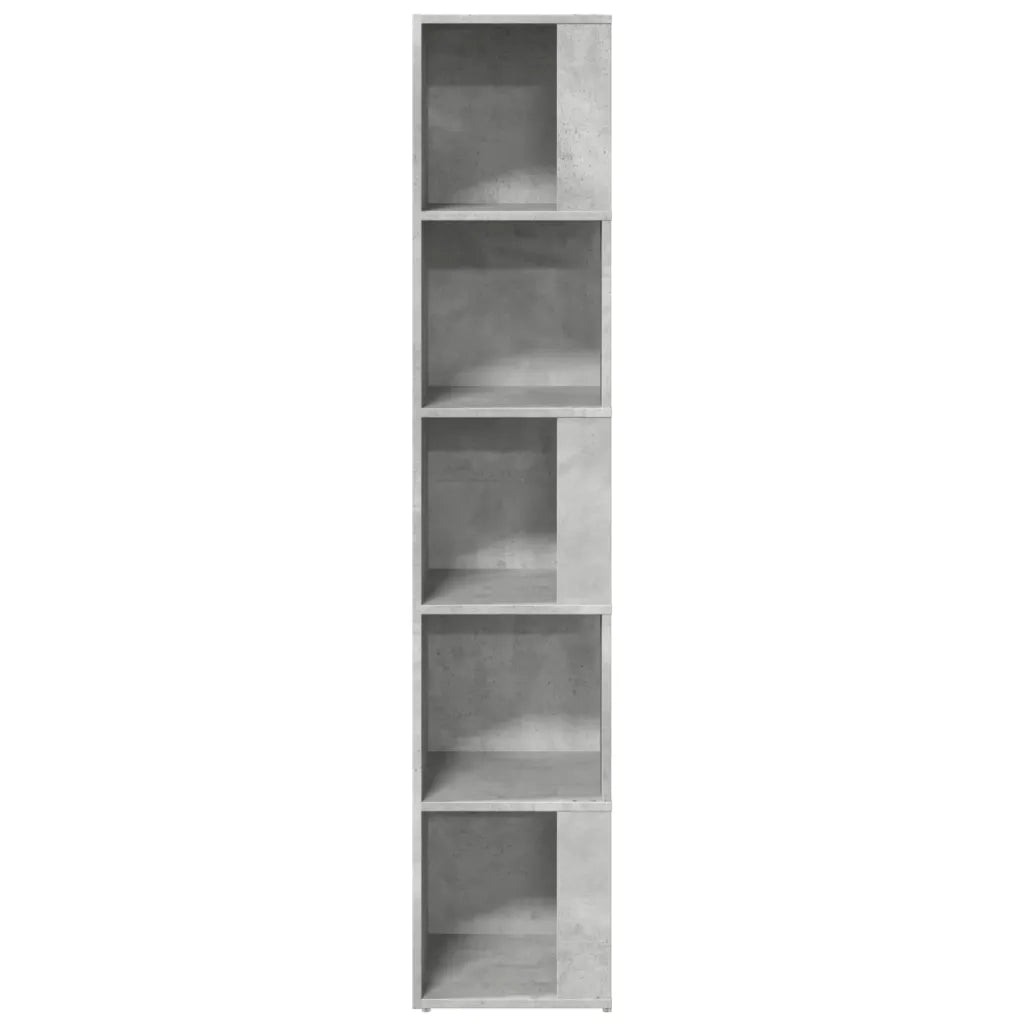 Elegante mobile angolare contenitore moderno 33 x 33 x 164,5 cm legno composito grigio cemento 02_0047979
