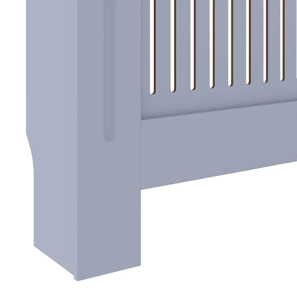 vidaXL Copertura per radiatori 2 pcs Grigio (142-205) x 20.5 x 81.5 cm