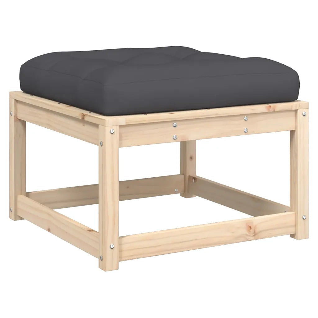 Set Divani Giardino 5 pz con Cuscini in Legno Massello di Pino 3217010