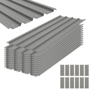 Pannelli in acciaio zincato ¨C zephmum ¨C grigio chiaro 129x45 cm