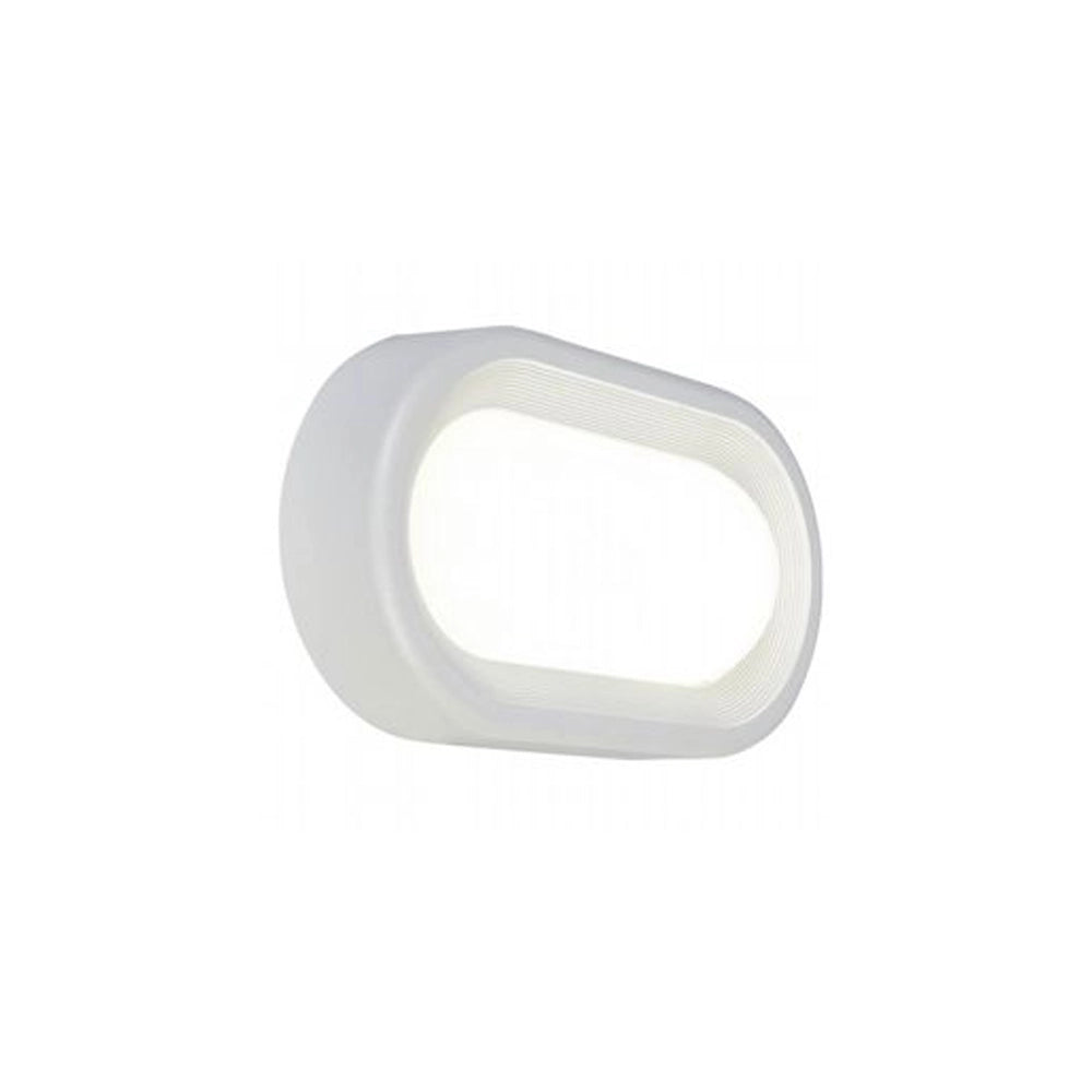 Plafoniera Esterno Moderna Orion Alluminio E Termoplastica Bianco Led 18W 4000K