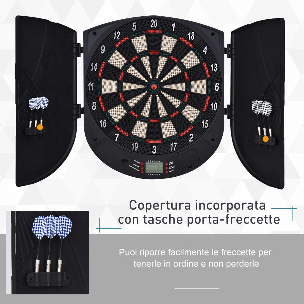 Bersaglio Freccette Elettronico ¨C zephmum ¨C 8 Giocatori, LCD, 6 Freccette