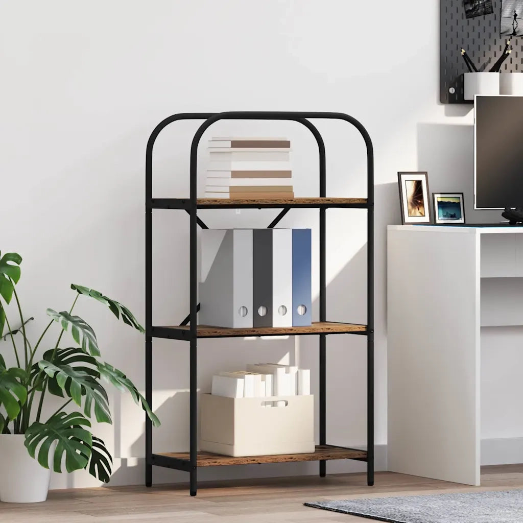 Libreria-Scaffale per Libri-Mobile di Stoccaggio Legno vecchio 60 x 30 x 109 cm Legno multistrato 799633
