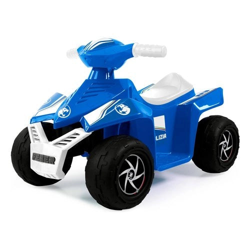 Moto elettrica feber fen42000 polizia quad 6v azzurro