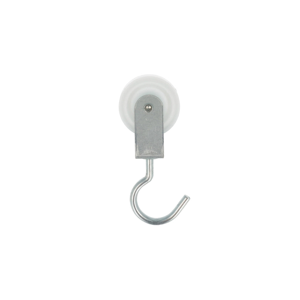 Carrucola ad 1 gola con gancio girevole Ã˜ 40 mm.