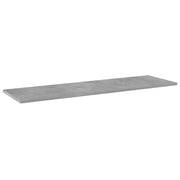 Ripiani Libreria 8pz Grigio Cemento 100x30x1,5cm Multistrato 805403