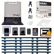 FAAC DELTA 2 740 KIT 6 METRI CREMAGLIERA NYLON AUTOMAZIONE CANCELLO SCORREVOLE