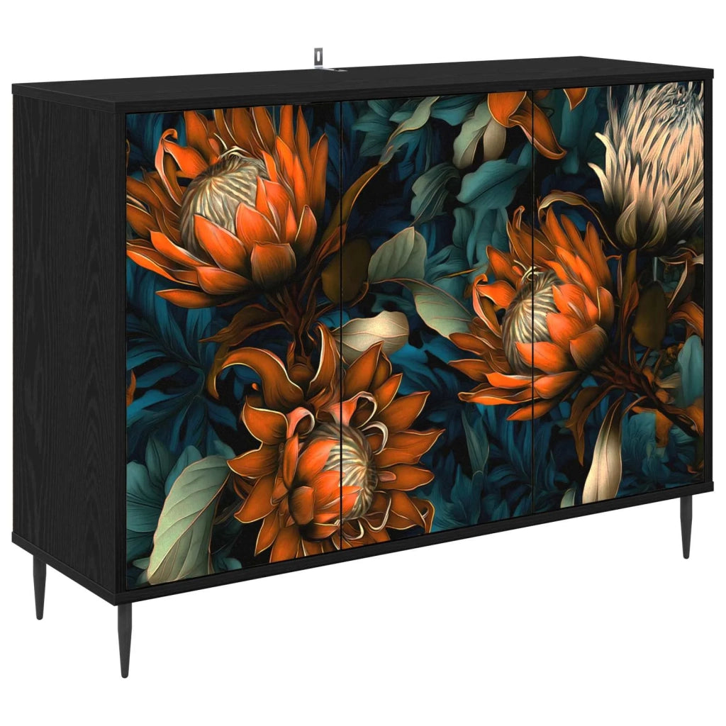 Credenza LOCHEM Rovere Nero 102 x 33 x 76 cm 8006970
