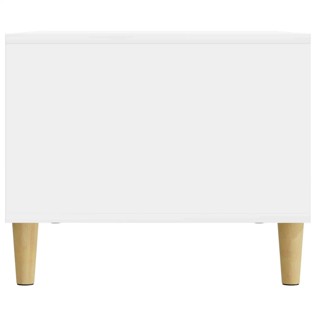 Tavolino da salotto Bianco Lucido 90 x 50 x 40 cm 894729