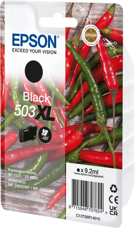 Epson 503XL cartuccia d'inchiostro 1 pz Originale Resa elevata (XL) Nero