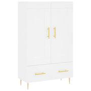 Credenza-Buffet-Armadio da cucina Bianca 69,5x31x115 cm in Legno Multistrato