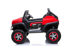 Macchina Elettrica per Bambini 12V con Licenza Mercedes Unimog Rossa