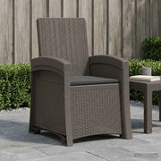 Sedia da giardino reclinabile effetto rattan 8012013