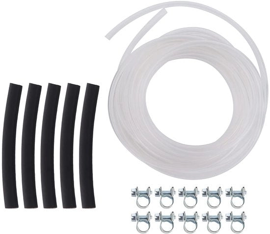 Slang di combustibile 3,5 m - Slang di combustibile 10x5 mm - Slang di combustibile 5x3 mm - Set di viti per slang - Per riscaldamento Webasto/Eberspacher - Materiale resistente