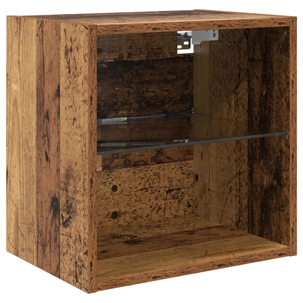 Mobile Porta TV con LED 5 pz-Credenza per TV Legno vecchio 500376