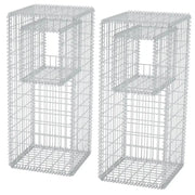 Pali/Fioriere in Gabbione 2 pz in Rete Acciaio 50x50x120 cm CFW5409965