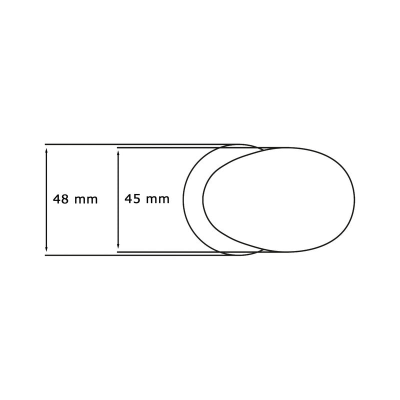 Maniglia su rosetta tonda SAGUATTI  261/45EQ in alluminio argento satinato