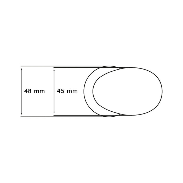Maniglia su rosetta tonda SAGUATTI  261/45EQ in alluminio argento satinato