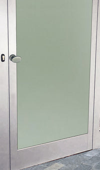 Maniglia su rosetta tonda SAGUATTI  261/45KQ in alluminio bianco lucido