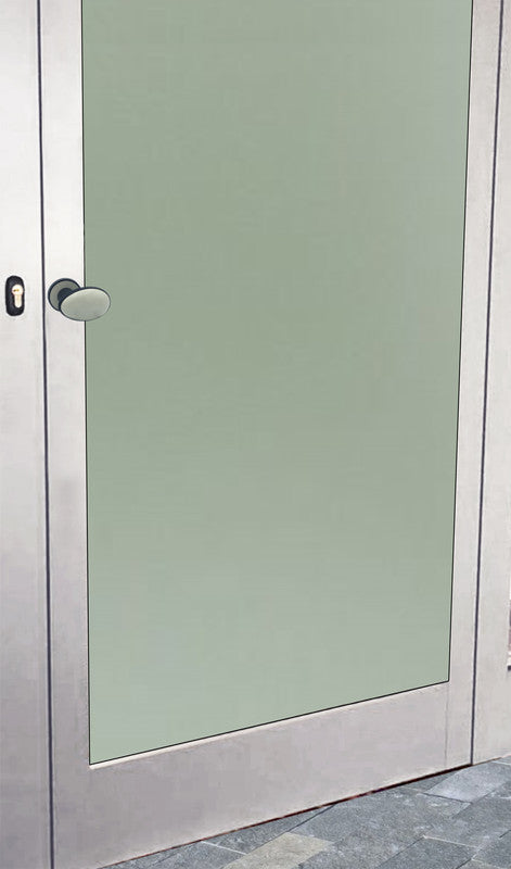 Maniglia su rosetta tonda SAGUATTI  261/45KQ in alluminio bianco lucido