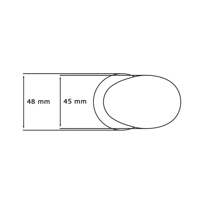 Maniglia su rosetta tonda SAGUATTI  261/45ZQ in alluminio nero opaco