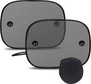 Schiaccianappo per auto, compatibile con auto, bimbi, zonatura universale per bambini, vetro laterale, protezione UV, con adesivi per bambini, bambini, animali domestici, 51 x 31 cm