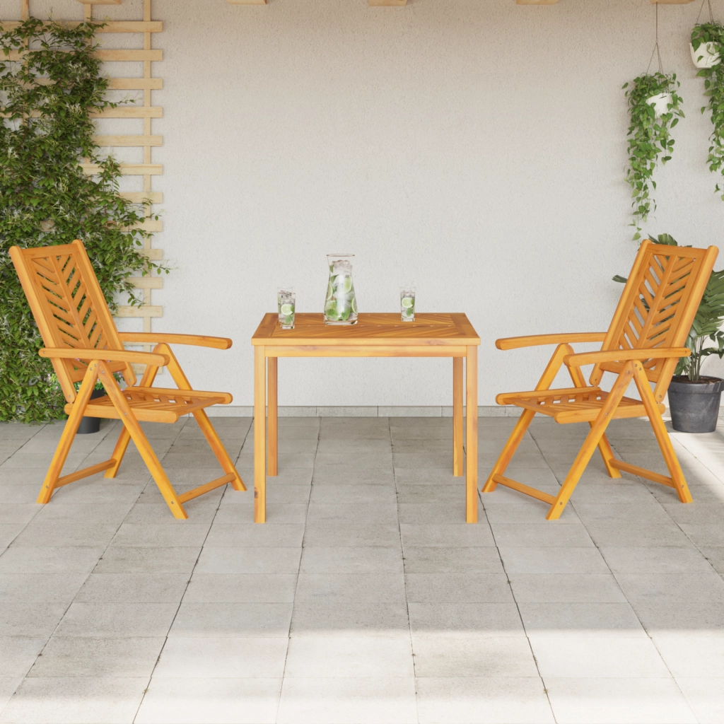 Set pranzo da giardino in legno massello
