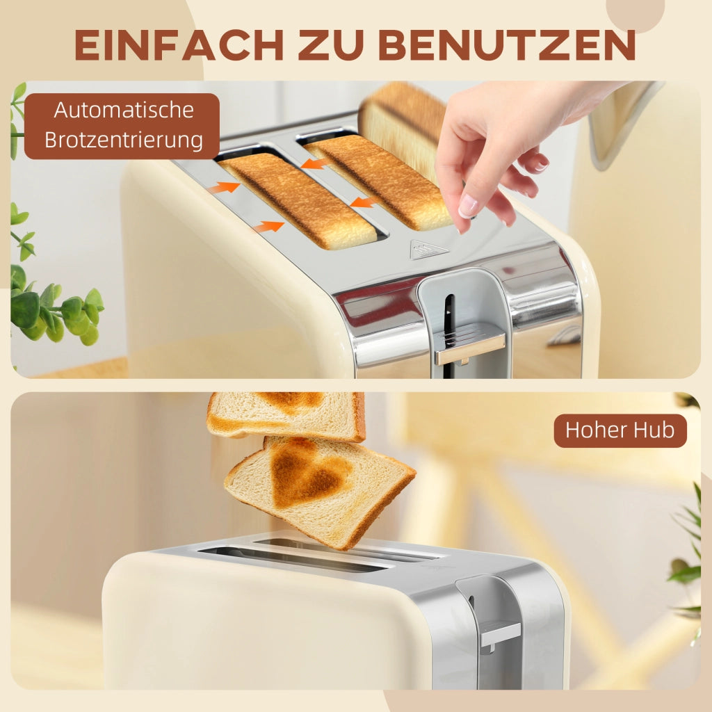 Set Bollitore e Toaster ¨C zephmum ¨C 2200W 7 livelli tostatura crema