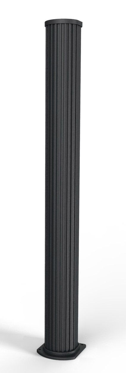 Doccia Solare da Esterno con Nebulizzatore Miscelatore e Doccetta Mobile Arkema Jolly Go Grigio Antracite