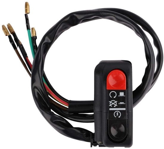 Interruttore di Accensione - DC12V 10A - Interruttore affidabile - 22mm - Adatto per motori - ATV e scooter - Progettato per la durata - Ideale per...