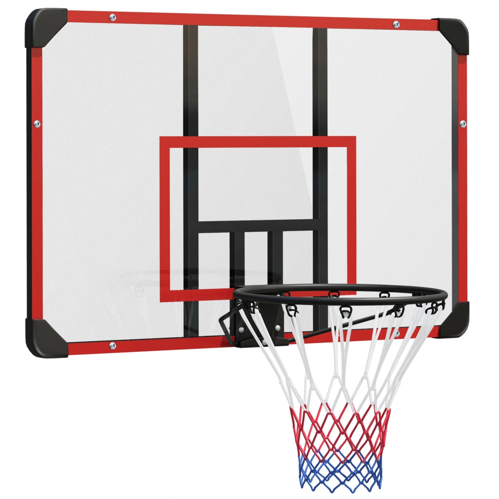Canestro da basket da parete in acciaio, 113 x 61 x 72 cm, nero