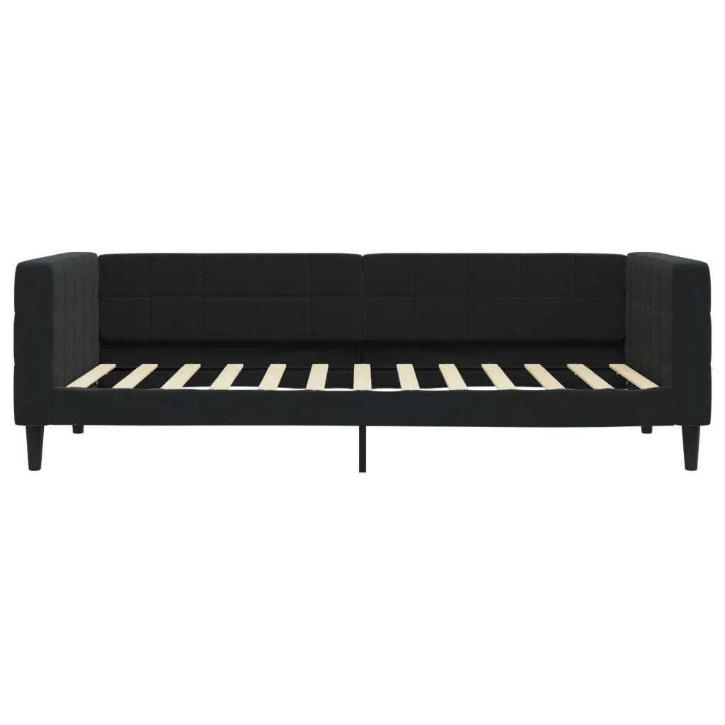 Divano Letto Estraibile con Cassetti-Sofa Letto-Daybed Nero 90x200 cm in Velluto 559131
