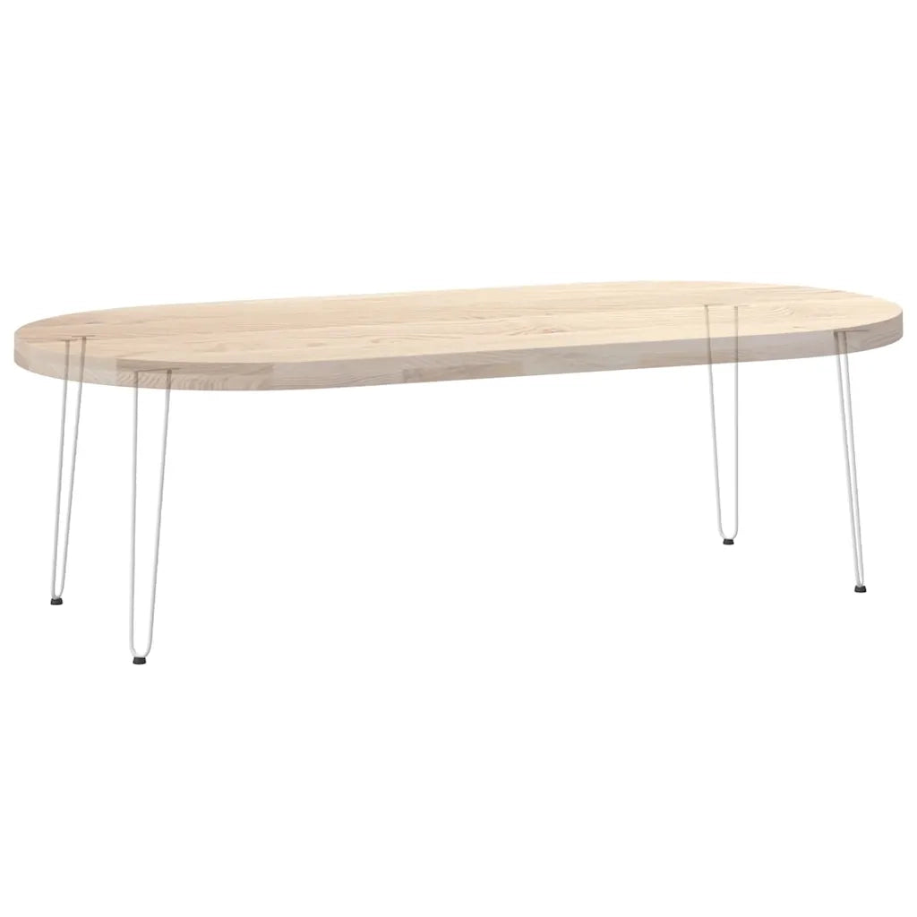 Gambe a forcina per tavoli consolle 4 pz Bianco 72 cm Acciaio massiccio
