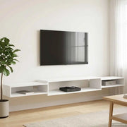 Mobile TV da Parete A parete Bianco 220 x 28 x 21 cm