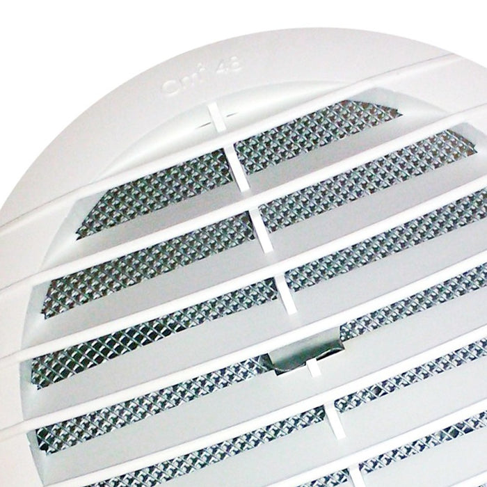 Griglia pieg. antisf. in termoflex 130mm con molle per tubo 80-100mm