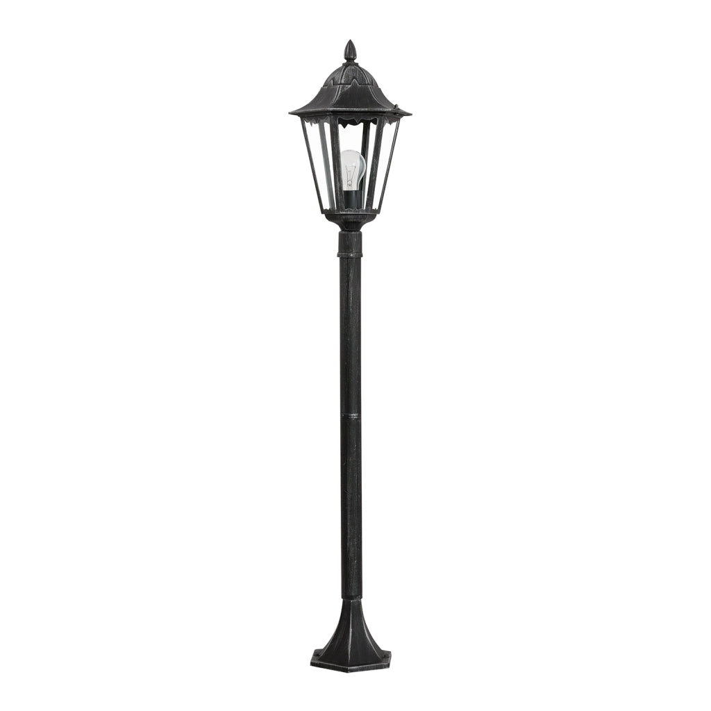 Lampione Esterno Classico Navedo Alluminio Nero 1 Luce E27