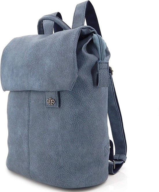 Borsa elegante per donne e ragazze - Borsa città in pelle imitativa - Borsa da scuola piccola (blu)