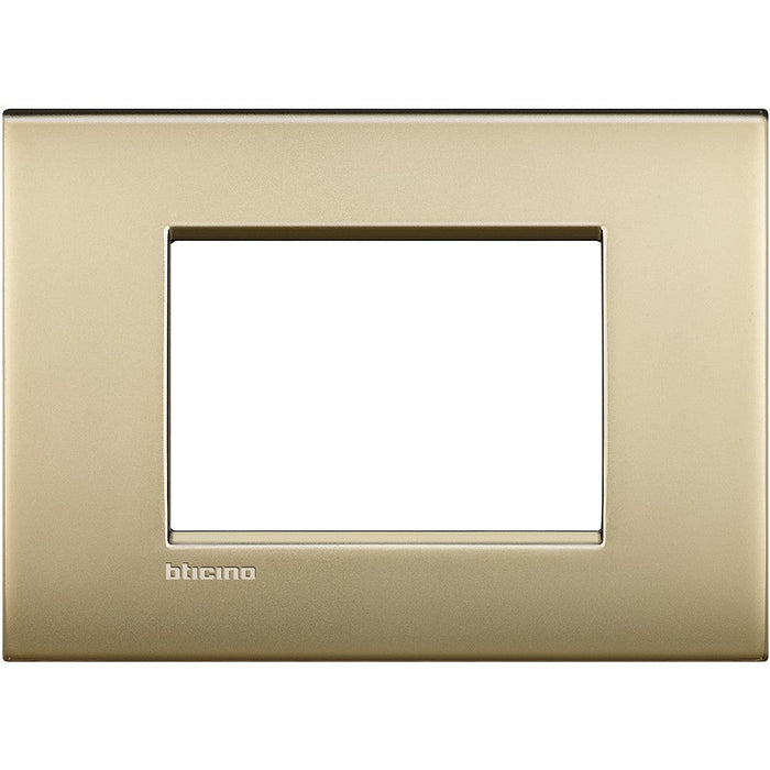 Living Light - Placca 3P Oro satinato - LNC4803OF