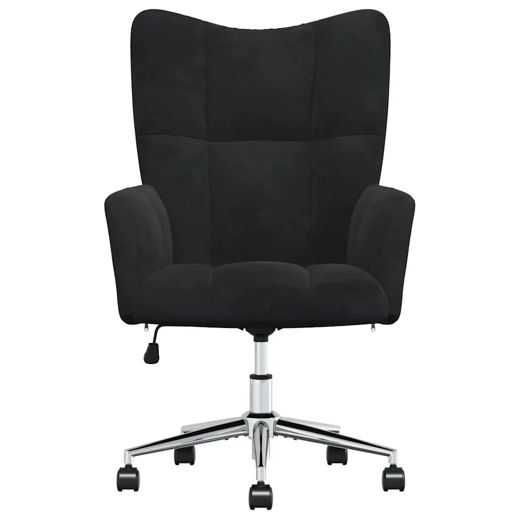 Divano Sedia-Poltrona Relax Nera in Velluto 544834