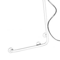 Maniglia bianca con saliscendi goman