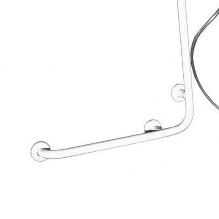 Goman maniglia inox saliscendi doccia 60x120 bianco