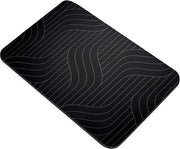 Mat diatomacee per bagno rapido asciugatura non scivolo 40x60 cm nero