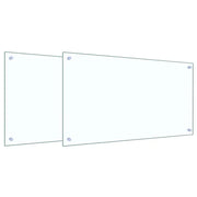 Schienale da cucina 2 pz Trasparente 90 x 50 cm CFW3930728